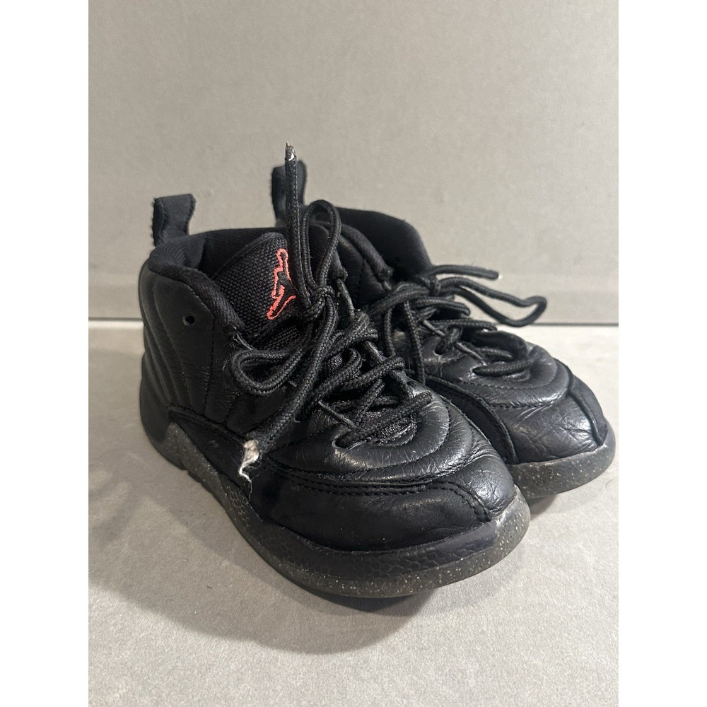 Nike Air Jordan 12 XII Retro TD Utility Grind Baby 8C Black Shoes DM5206-006